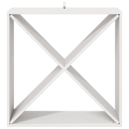 Wine Rack 2 pcs White 62 x 25 x 62 cm Solid Pine Wood
