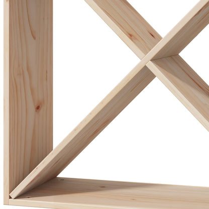 Wine Rack 4 pcs Natural 62 x 25 x 62 cm Solid Pine Wood