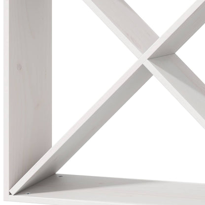 Wine Rack 4 pcs White 62 x 25 x 62 cm Solid Pine Wood