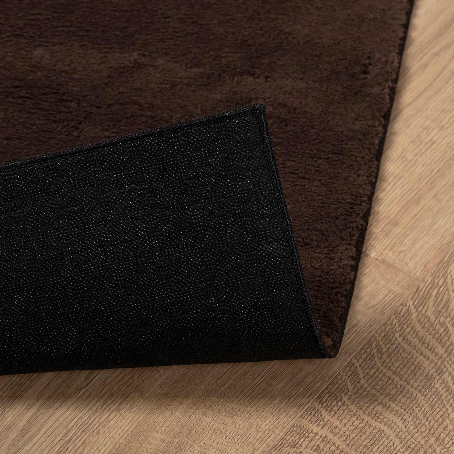 Medium Pile Soft and Washable Rug HUARTE Brown 60 x 110 cm