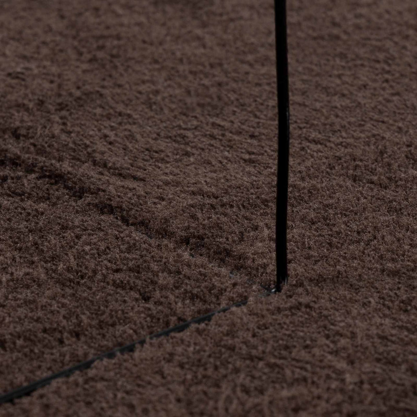 Medium Pile Soft and Washable Rug HUARTE Brown 60 x 110 cm
