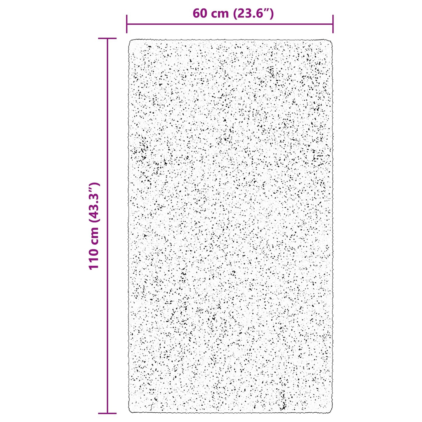 Medium Pile Soft and Washable Rug HUARTE Brown 60 x 110 cm