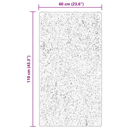 Medium Pile Soft and Washable Rug HUARTE Brown 60 x 110 cm