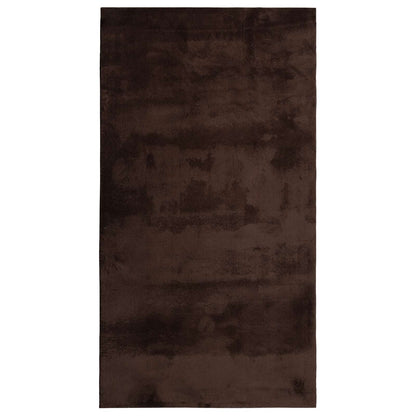 Medium Pile Soft and Washable Rug HUARTE Brown 60 x 110 cm