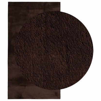 Medium Pile Soft and Washable Rug HUARTE Brown 60 x 110 cm