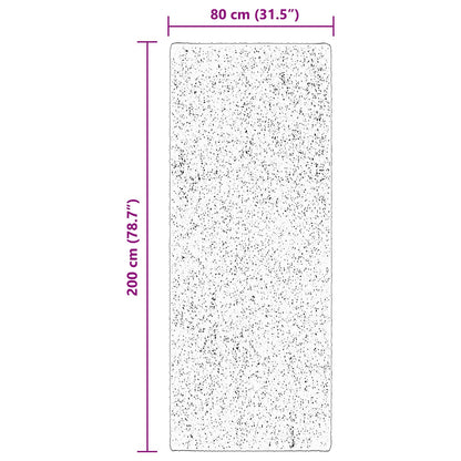 Medium Pile Soft and Washable Rug HUARTE Brown 200 x 80 cm
