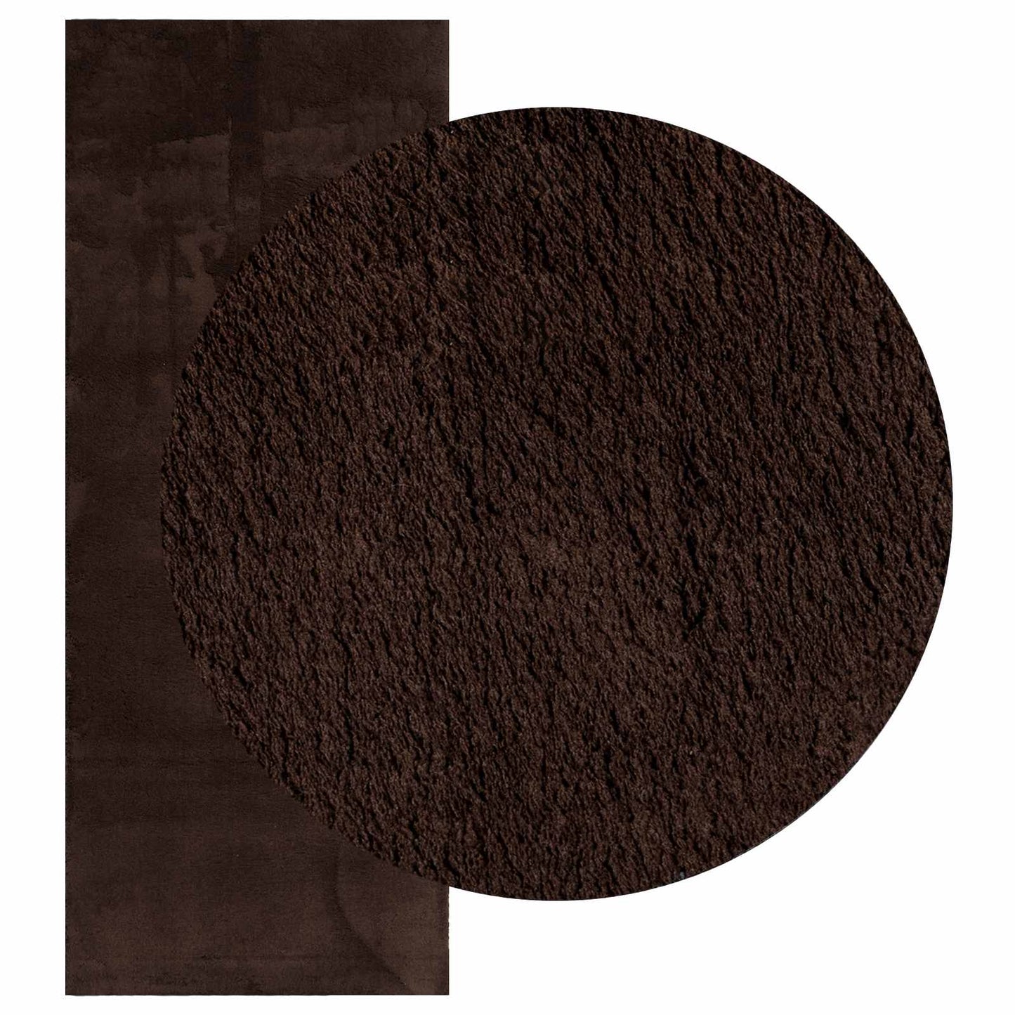 Medium Pile Soft and Washable Rug HUARTE Brown 200 x 80 cm