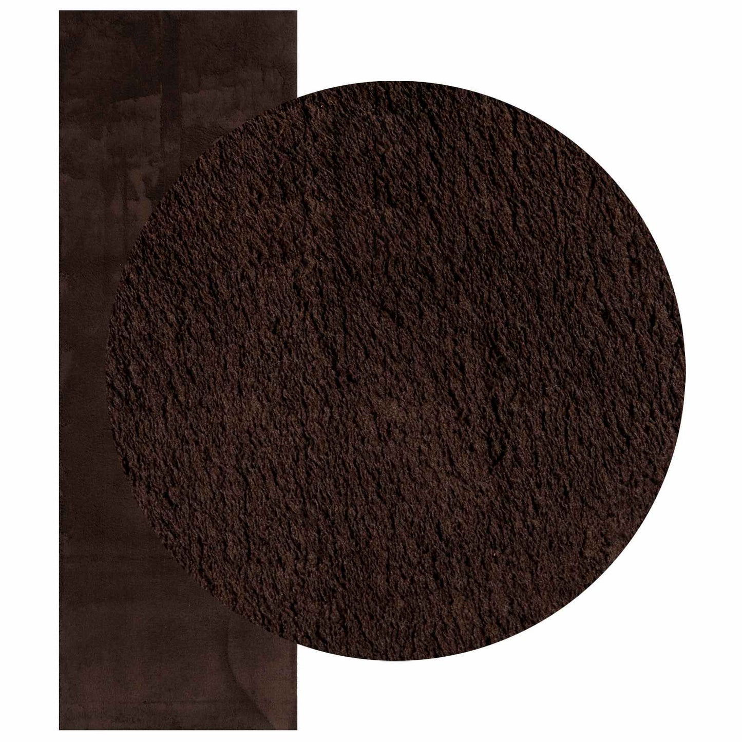 Medium Pile Soft and Washable Rug HUARTE Brown 250 x 80 cm