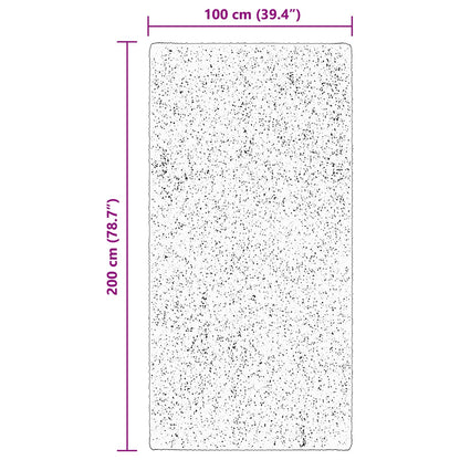 Medium Pile Soft and Washable Rug HUARTE Brown 200 x 100 cm