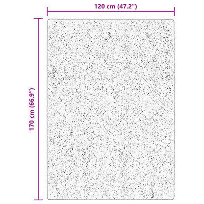 Medium Pile Soft and Washable Rug HUARTE Brown 170 x 120 cm
