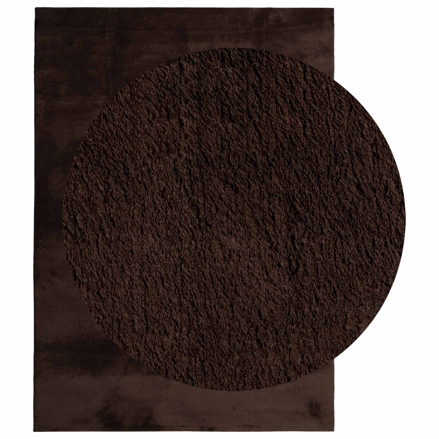 Medium Pile Soft and Washable Rug HUARTE Brown 170 x 120 cm