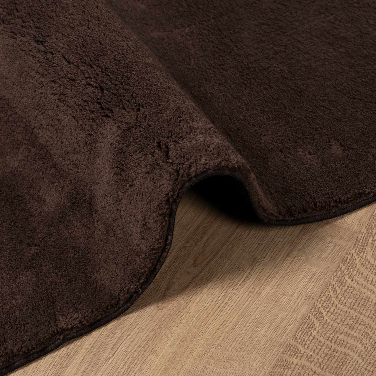 Medium Pile Soft and Washable Rug HUARTE Brown 340 x 240 cm
