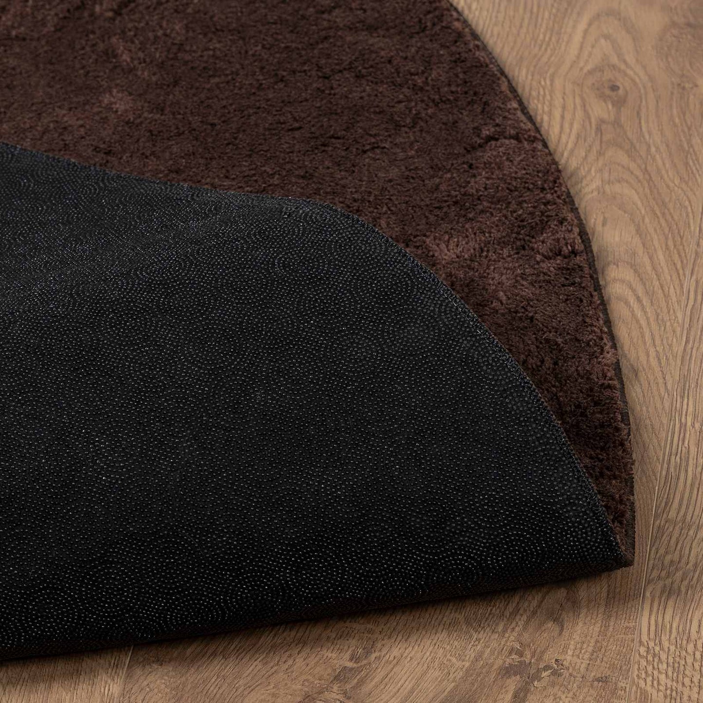 Medium Pile Soft and Washable Rug HUARTE Brown Ø 200 CM