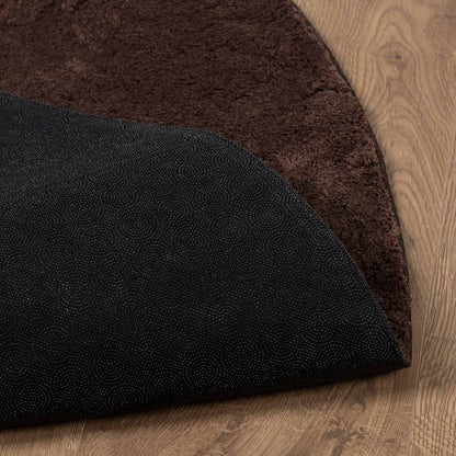 Medium Pile Soft and Washable Rug HUARTE Brown Ø 200 CM
