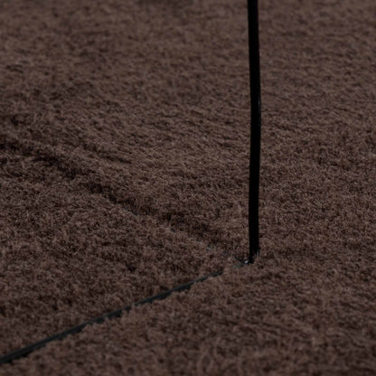 Medium Pile Soft and Washable Rug HUARTE Brown Ø 200 CM