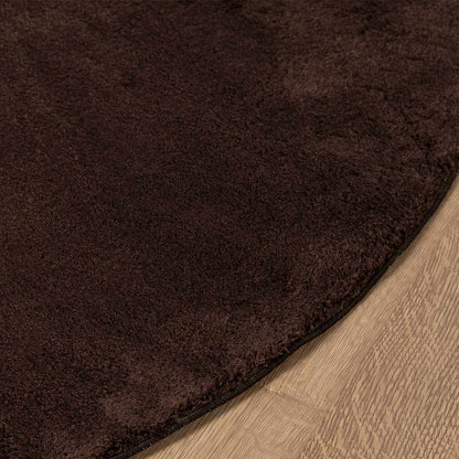 Medium Pile Soft and Washable Rug HUARTE Brown Ø 200 CM