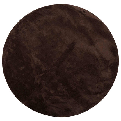 Medium Pile Soft and Washable Rug HUARTE Brown Ø 200 CM