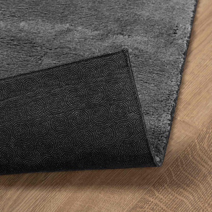 Medium Pile Soft and Washable Rug HUARTE Anthracite 80 x 400 cm
