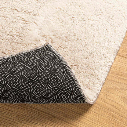Medium Pile Soft and Washable Rug HUARTE Beige 80 x 750 cm