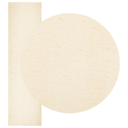 Medium Pile Soft and Washable Rug HUARTE Cream 80 x 300 cm