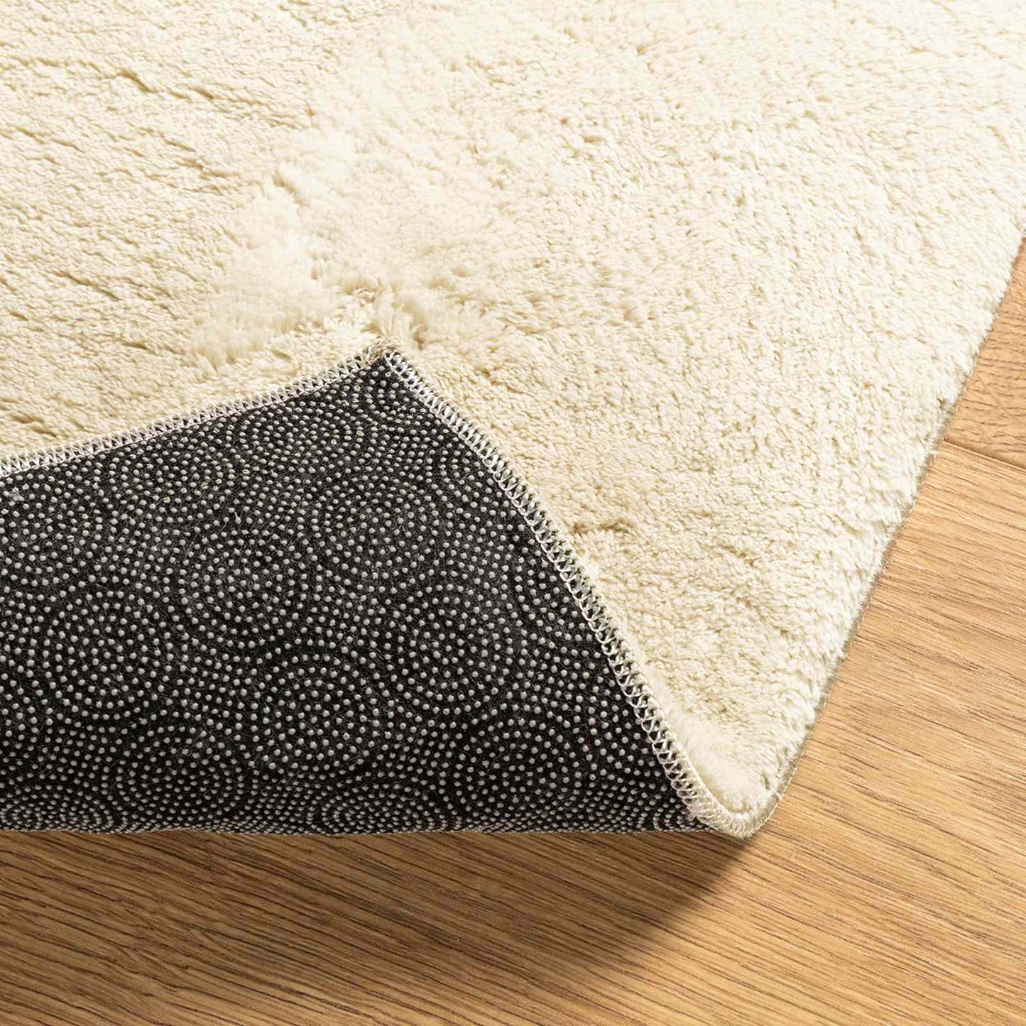 Medium Pile Soft and Washable Rug HUARTE Cream 80 x 400 cm