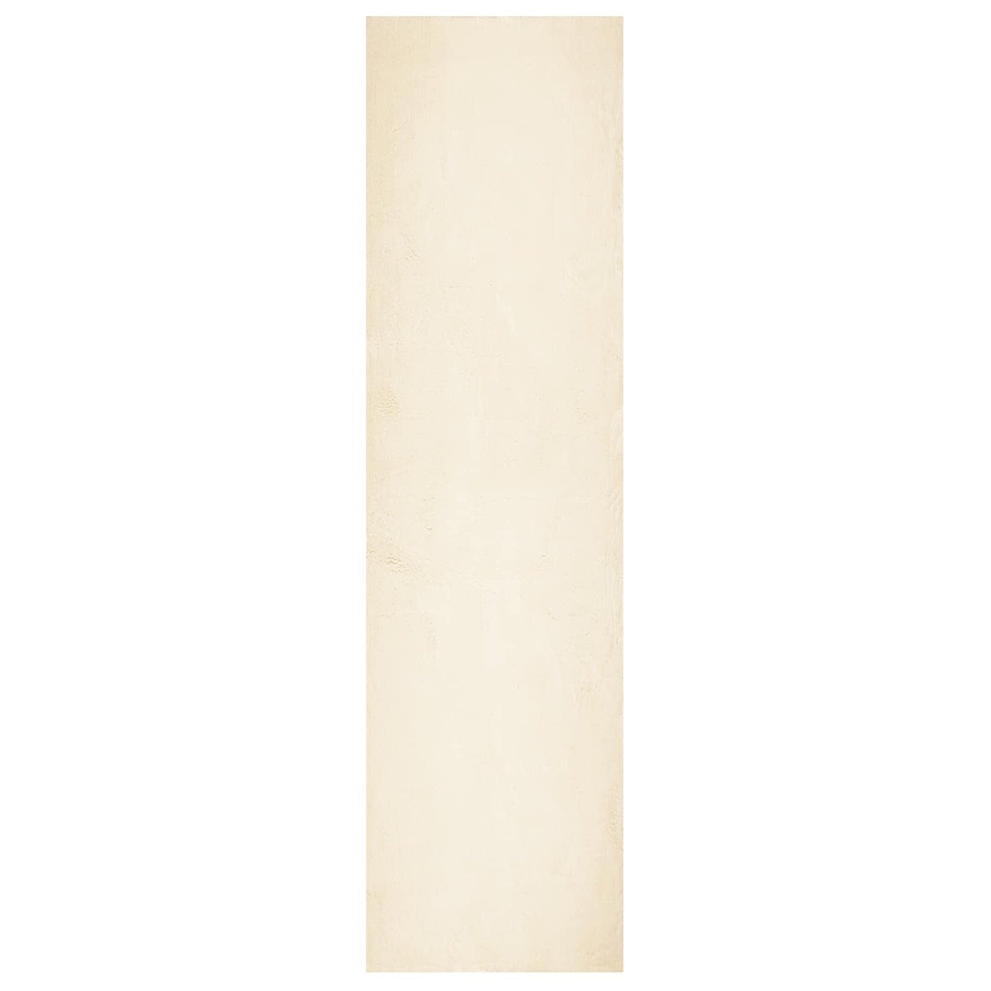 Medium Pile Soft and Washable Rug HUARTE Cream 80 x 400 cm