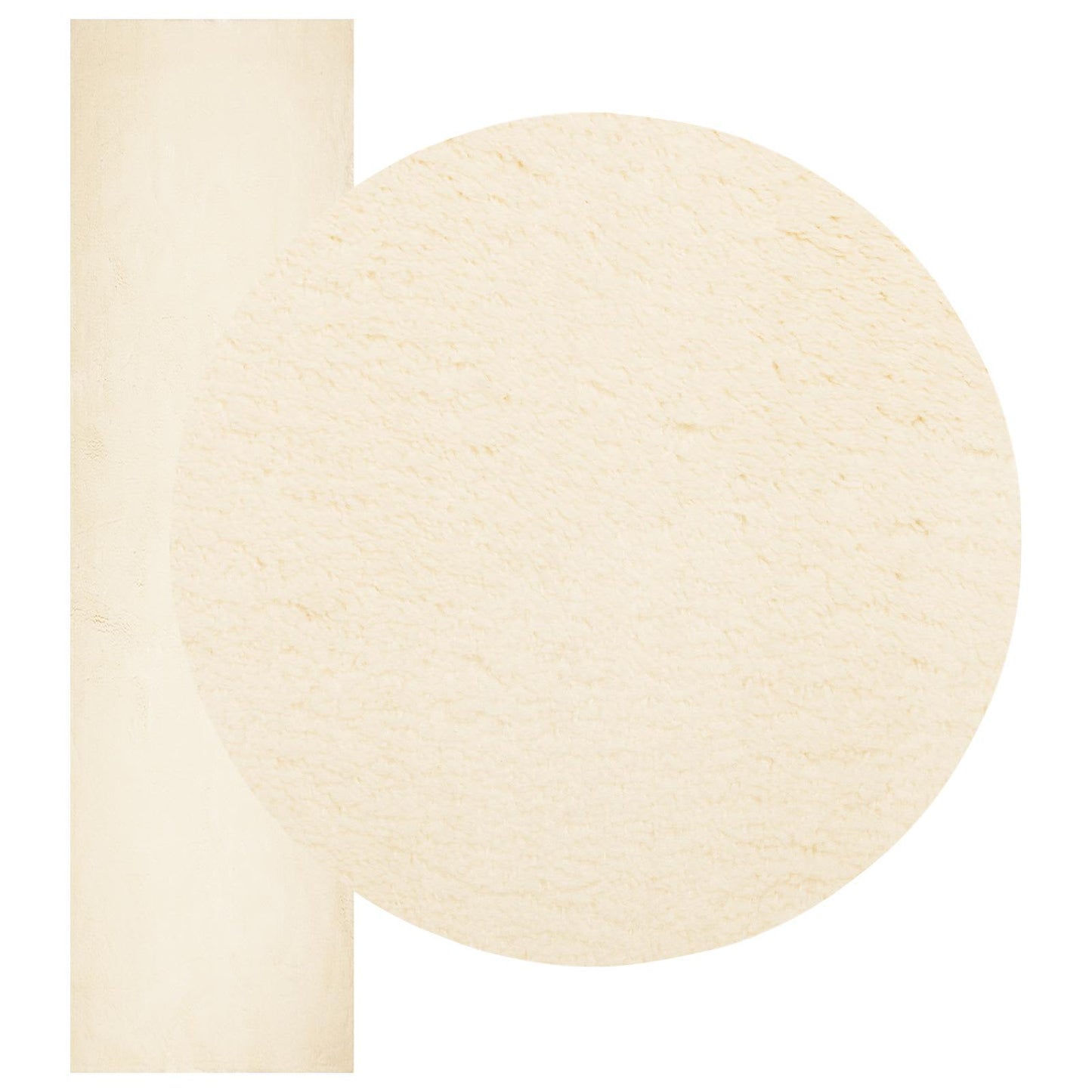 Medium Pile Soft and Washable Rug HUARTE Cream 80 x 400 cm