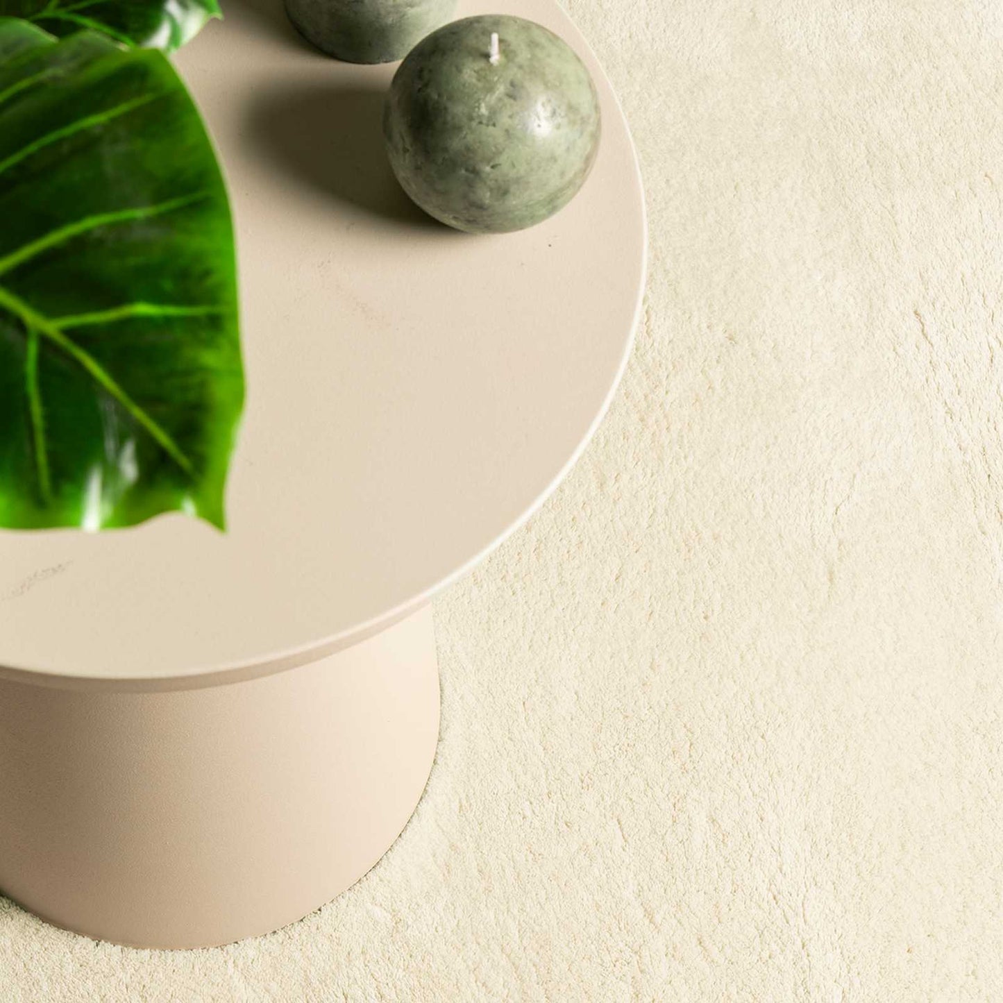 Medium Pile Soft and Washable Rug HUARTE Cream 80 x 500 cm