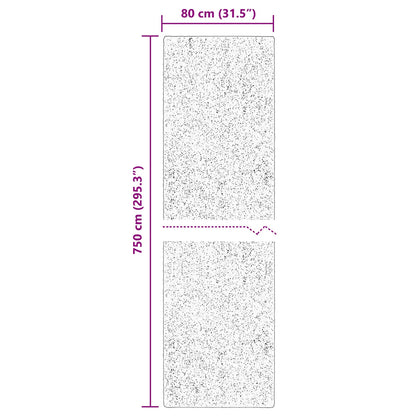 Medium Pile Soft and Washable Rug HUARTE Sand 80 x 750 cm