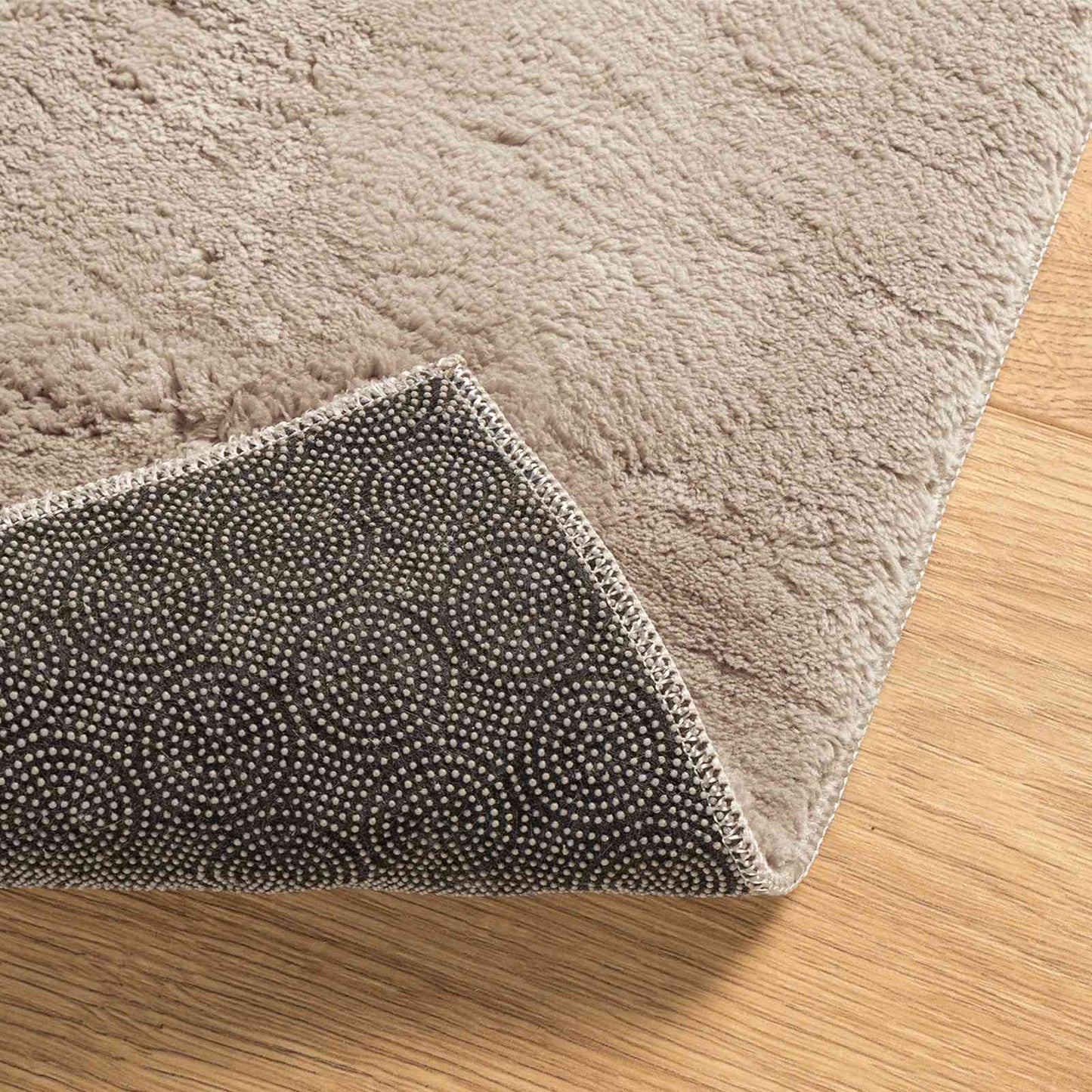 Medium Pile Soft and Washable Rug HUARTE Sand 1000 x 80 cm