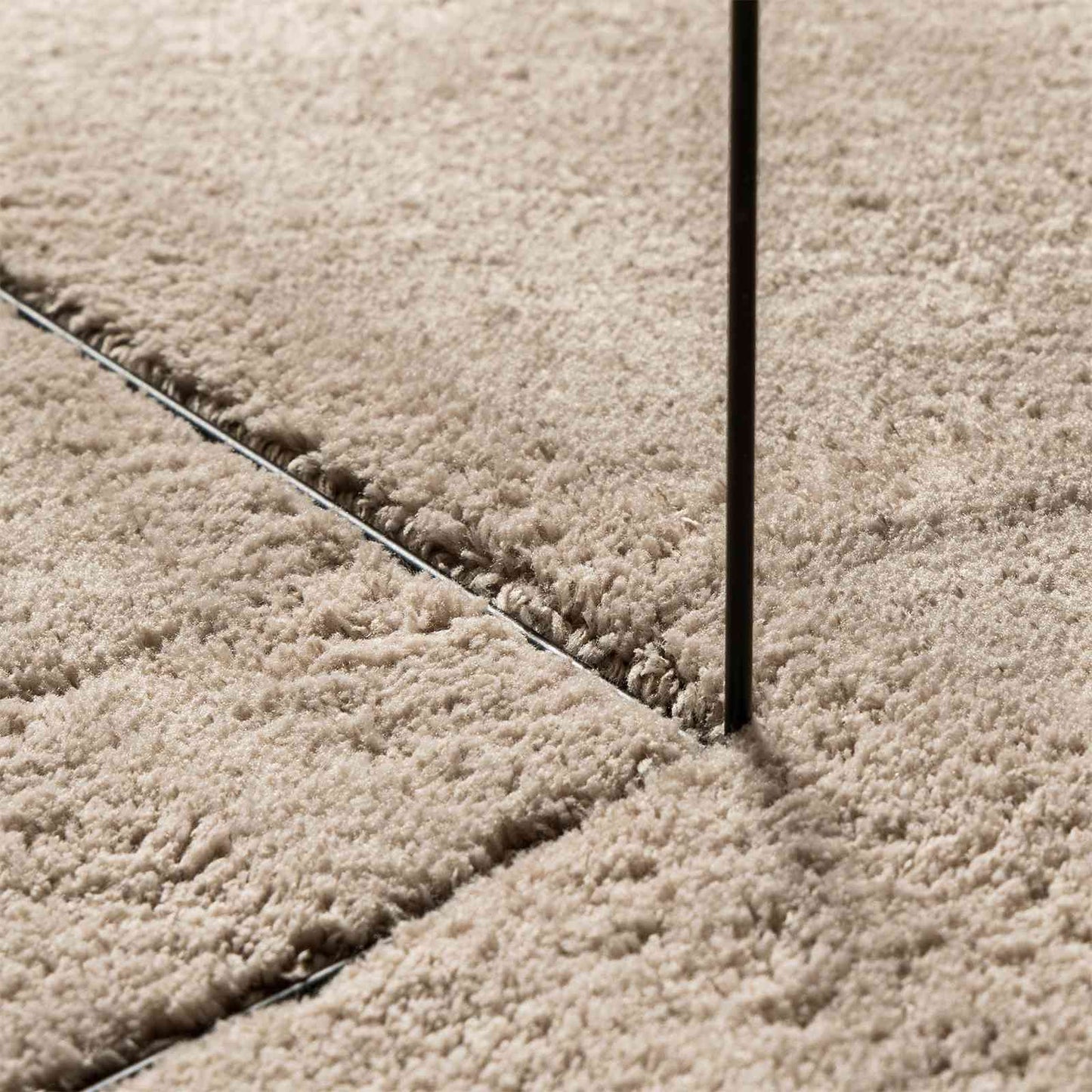 Medium Pile Soft and Washable Rug HUARTE Sand 1000 x 80 cm