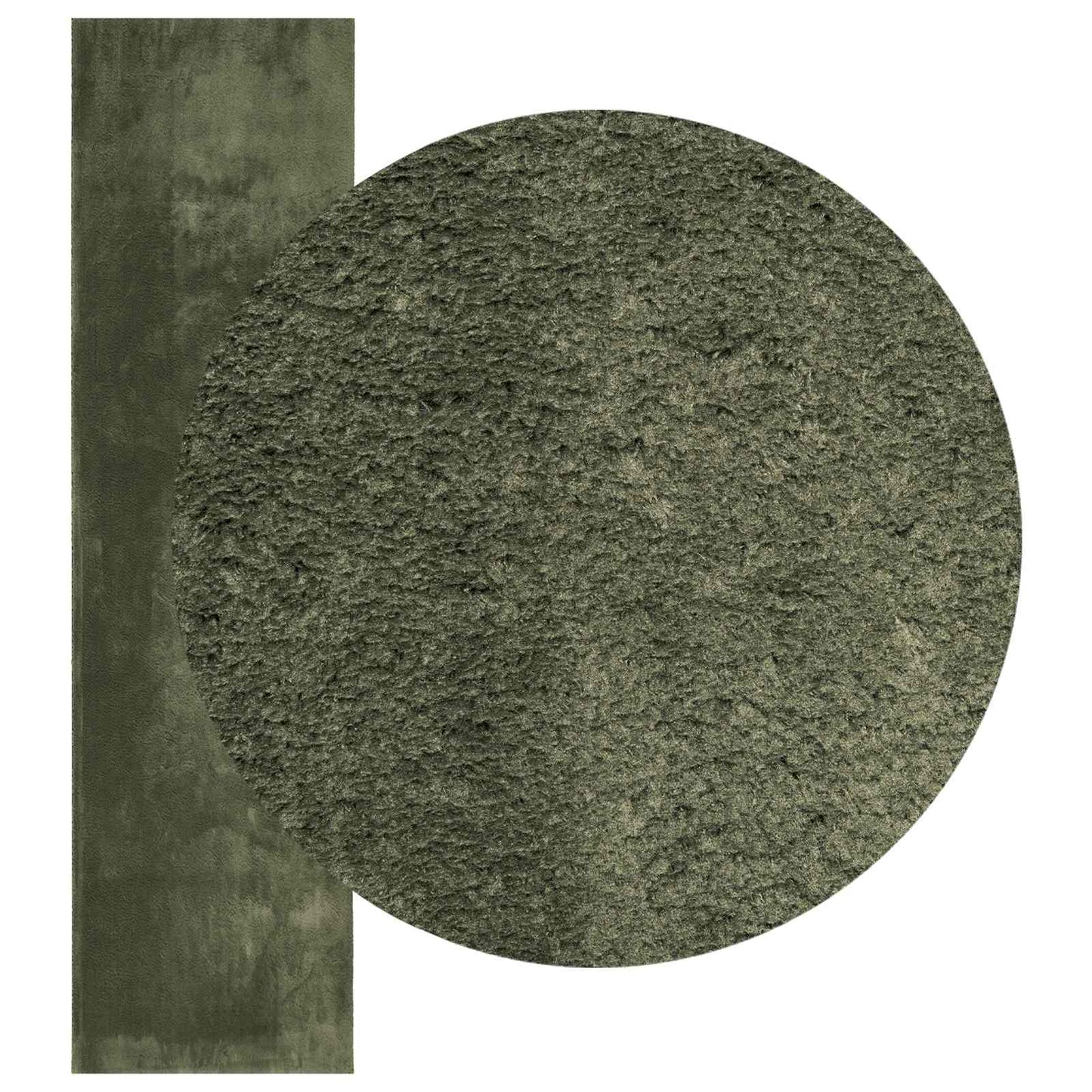 Medium Pile Soft and Washable Rug HUARTE Forest green Polyester