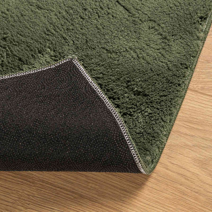 Medium Pile Soft and Washable Rug HUARTE Forest green Polyester