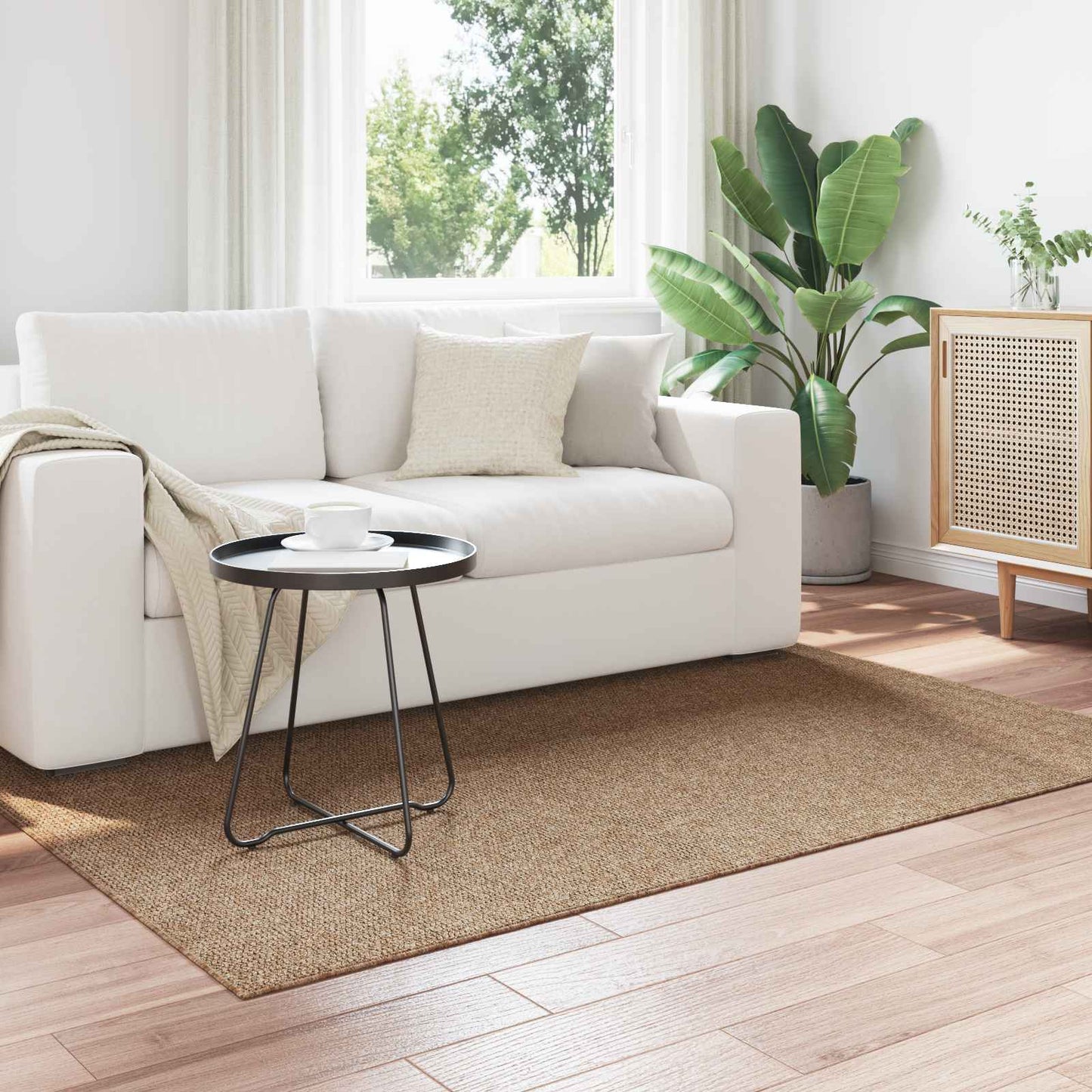 Area Rugs Rectangular AGIRA Natural 230 x 160 cm Polyester