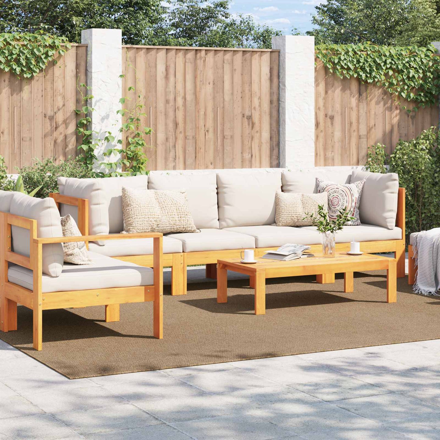 Area Rugs Rectangular AGIRA Natural 280 x 200 cm Polyester