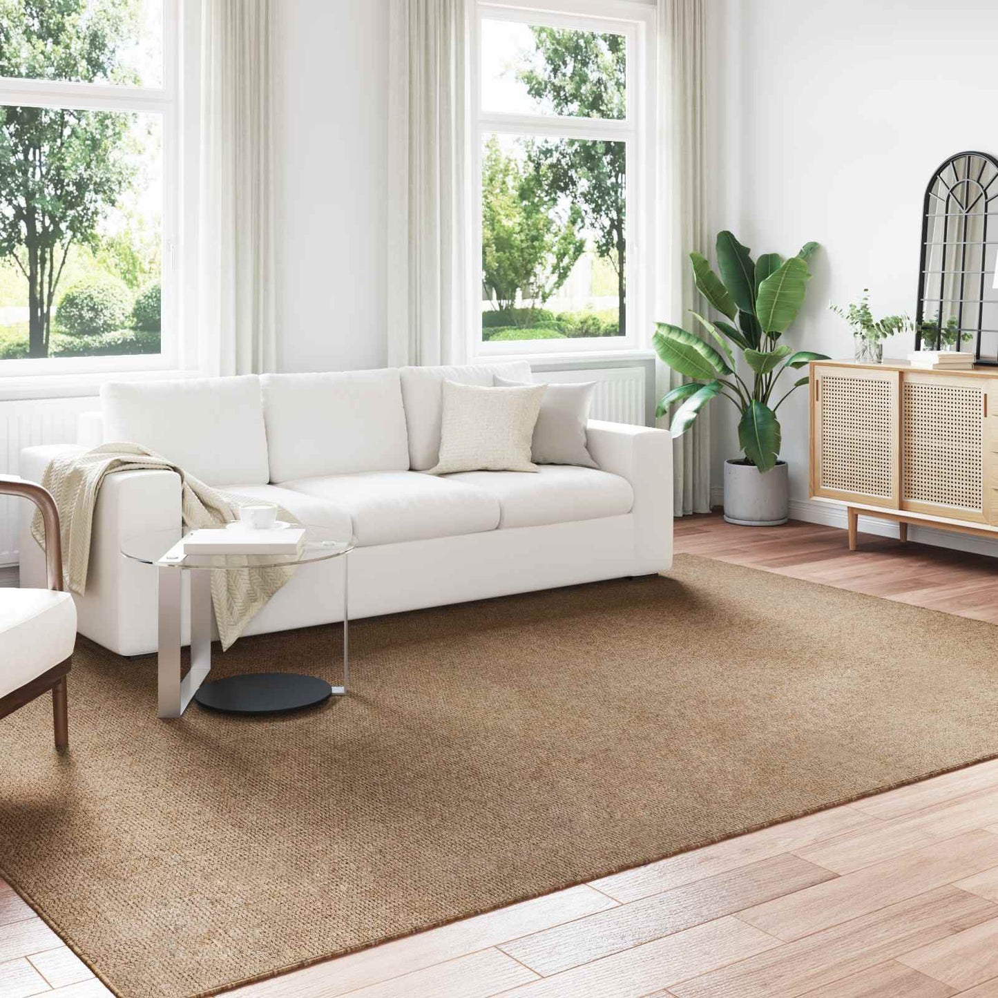 Area Rugs Rectangular AGIRA Natural 340 x 240 cm Polyester