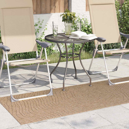 Area Rugs Moire Rectangular AGIRA Natural 200 x 80 cm Polyester