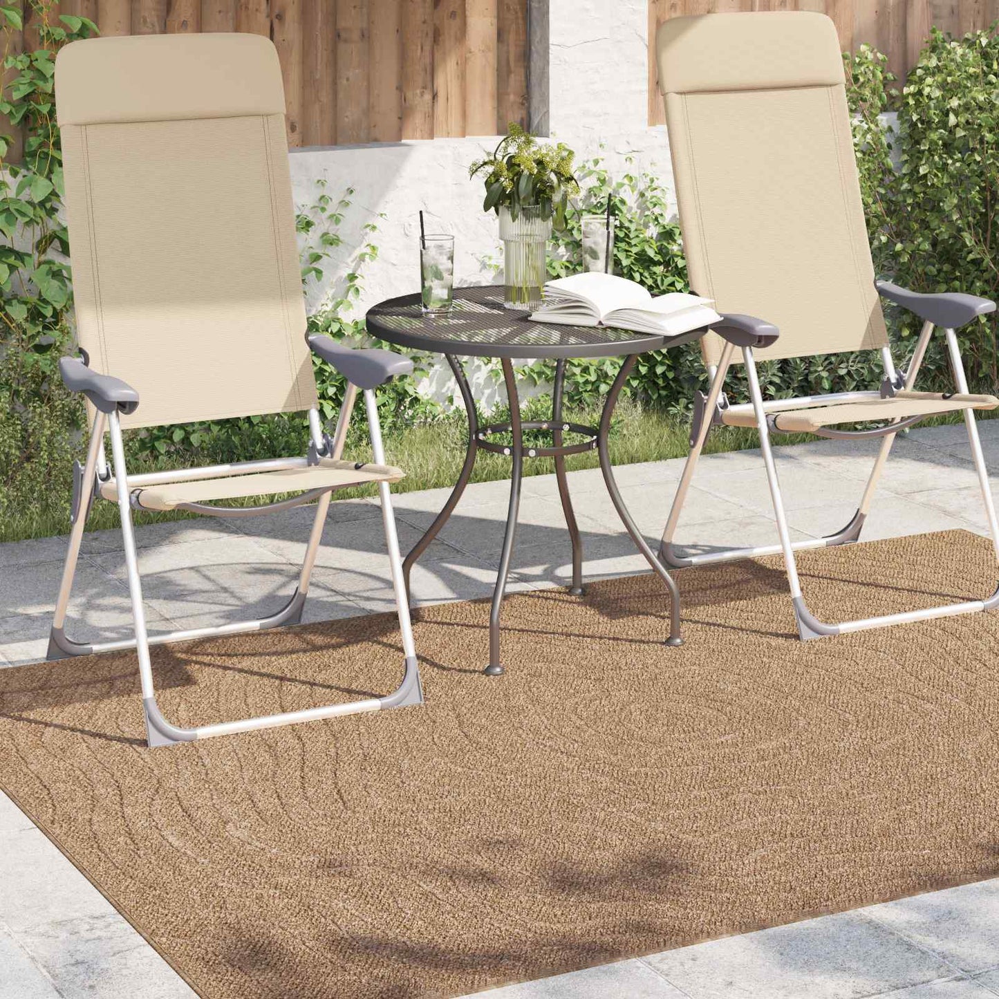 Area Rugs Moire Rectangular AGIRA Natural 170 x 120 cm