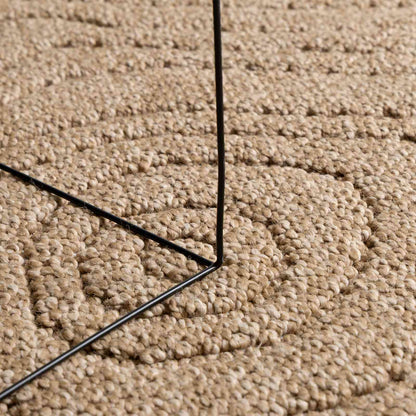 Area Rugs Moire Rectangular AGIRA Natural 200 x 140 cm