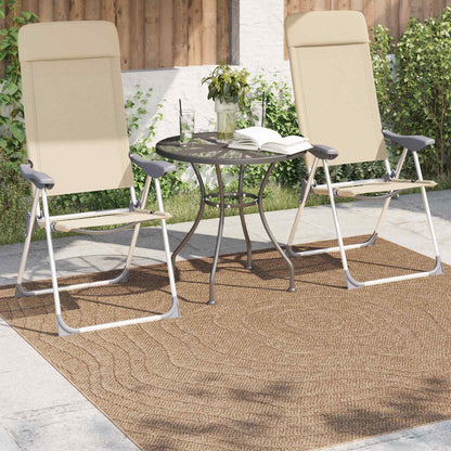 Area Rugs Moire Square AGIRA Natural 200 x 200 cm Polyester