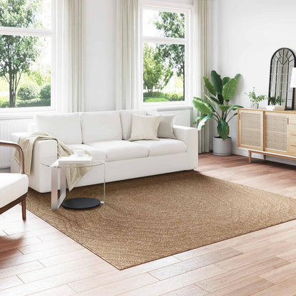 Area Rugs Moire Square AGIRA Natural 240 x 240 cm Polyester