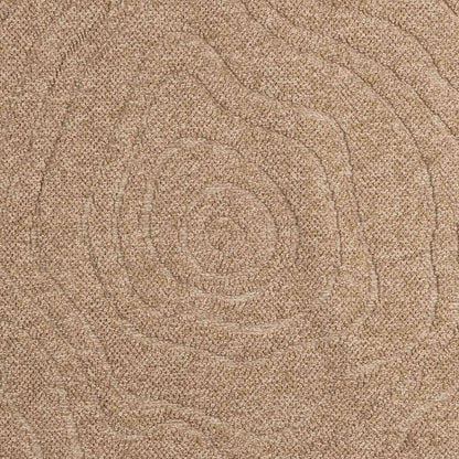 Area Rugs Round Moire AGIRA Natural Ø 160 CM Polyester