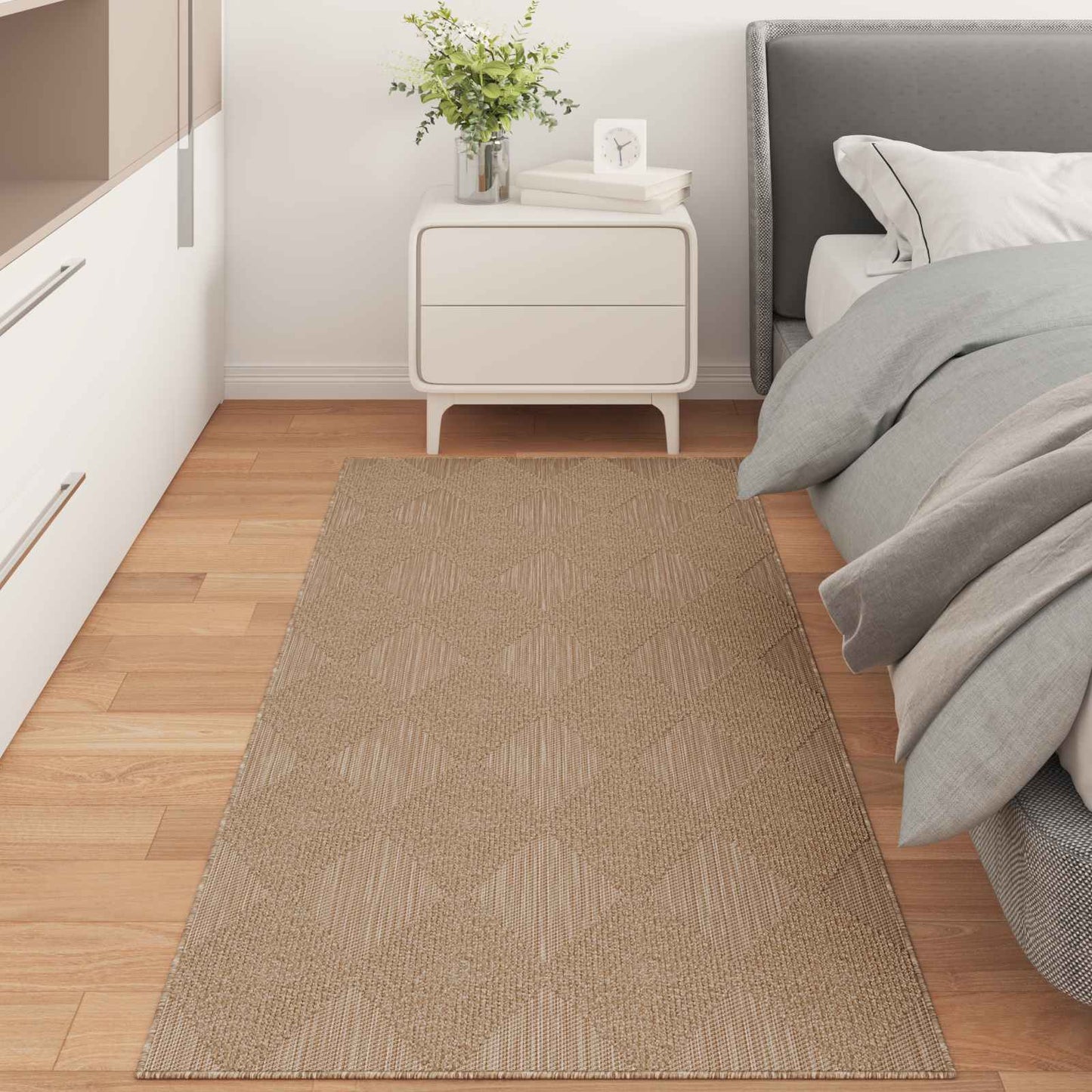 Area Rugs Rectangular AGIRA Natural 200 x 80 cm Polyester