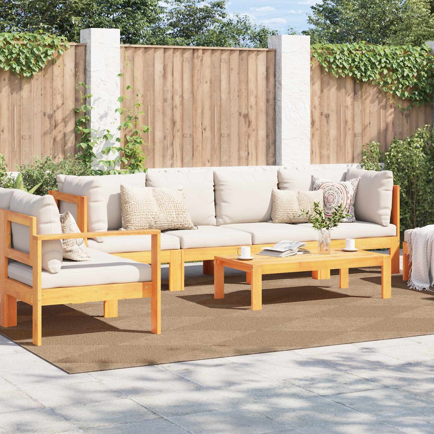 Area Rugs Rectangular AGIRA Natural 340 x 240 cm Polyester