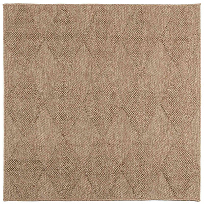 Area Rugs Square AGIRA Natural 240 x 240 cm Polyester