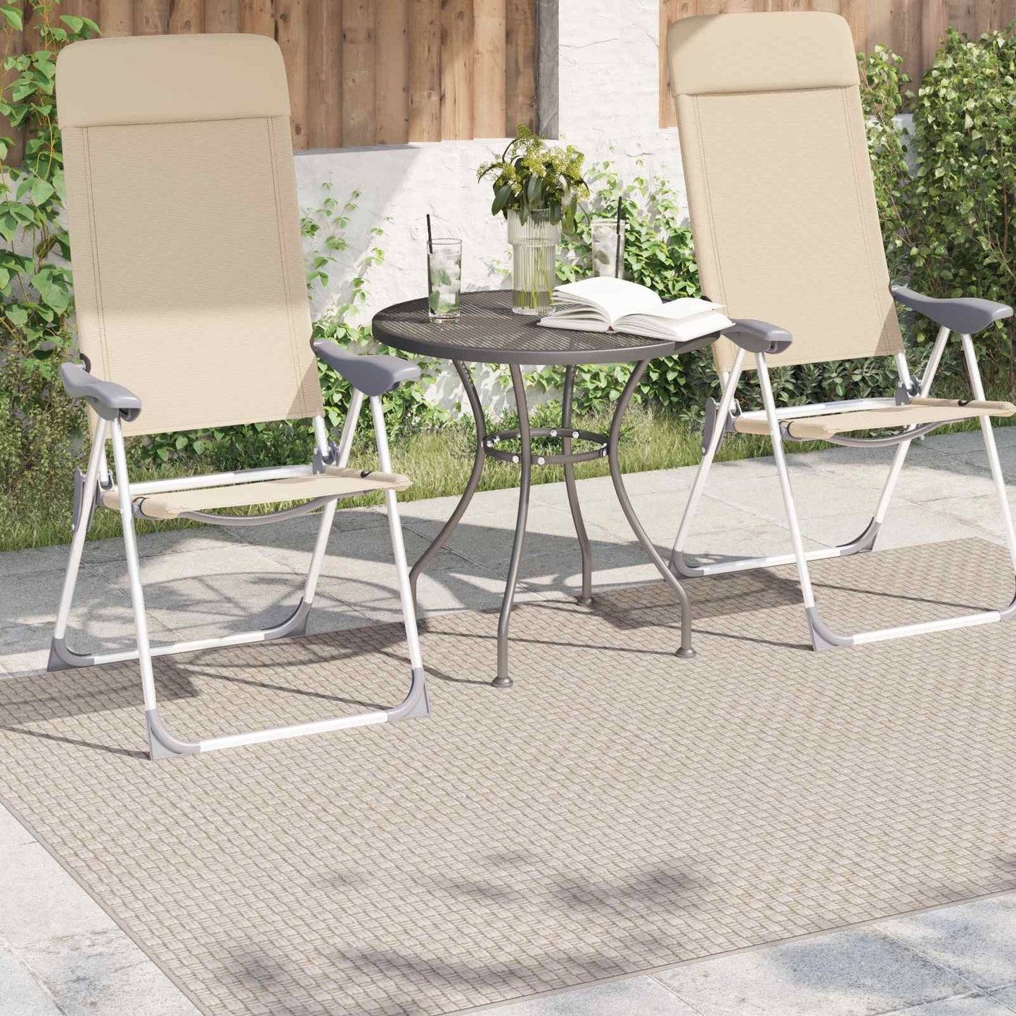 Area Rugs Rectangular FARO Cream 170 x 120 cm Polyester