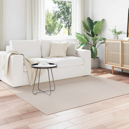 Area Rugs Square FARO Cream 120 x 120 cm Polyester