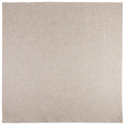 Area Rugs Square FARO Cream 120 x 120 cm Polyester