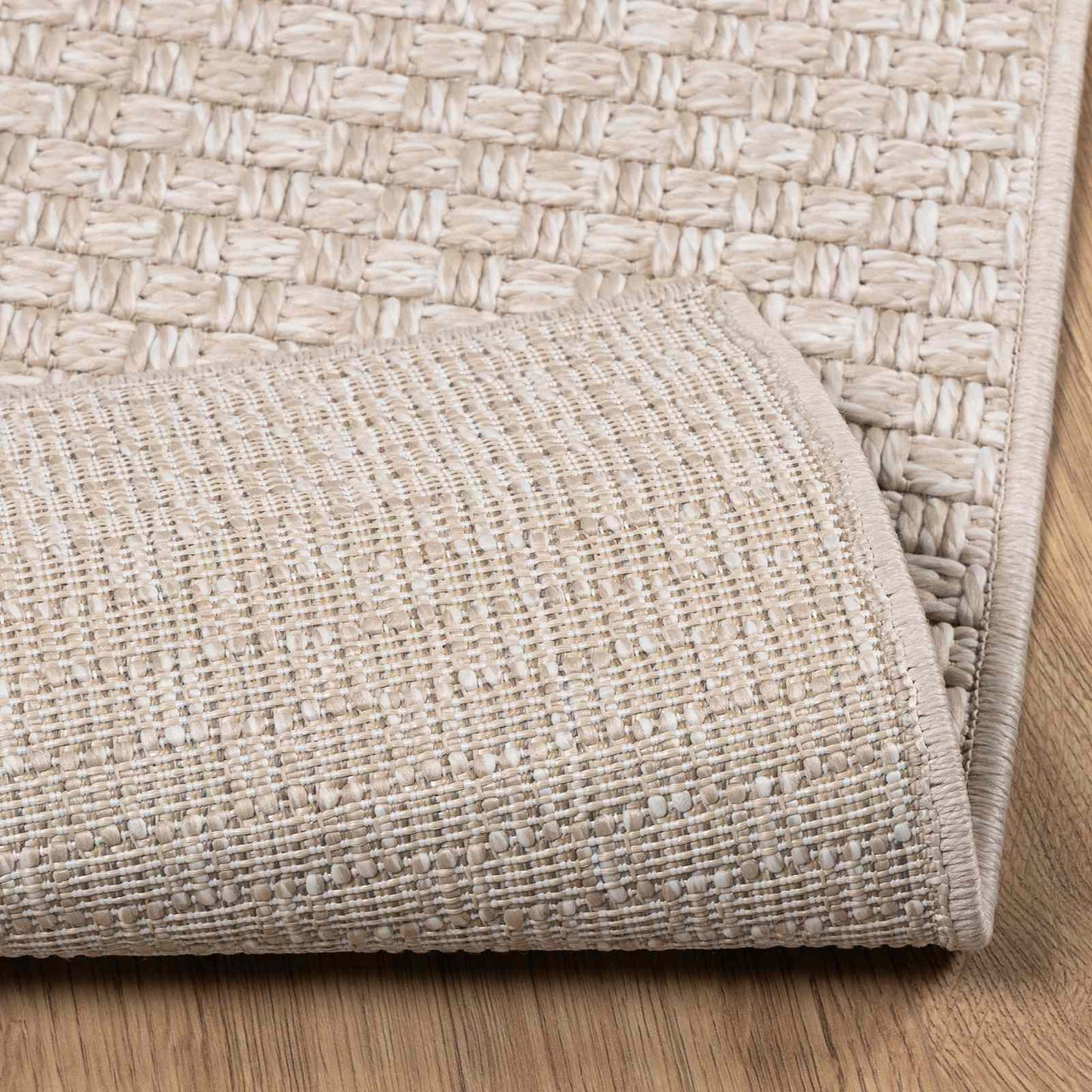 Area Rugs Square FARO Cream 240 x 240 cm Polyester