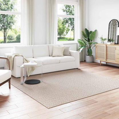 Area Rugs Square FARO Cream 240 x 240 cm Polyester